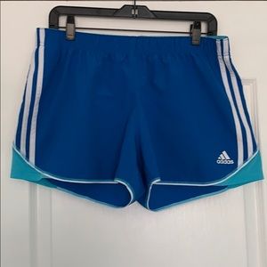 Adidas Climalite blue & aqua workout shorts